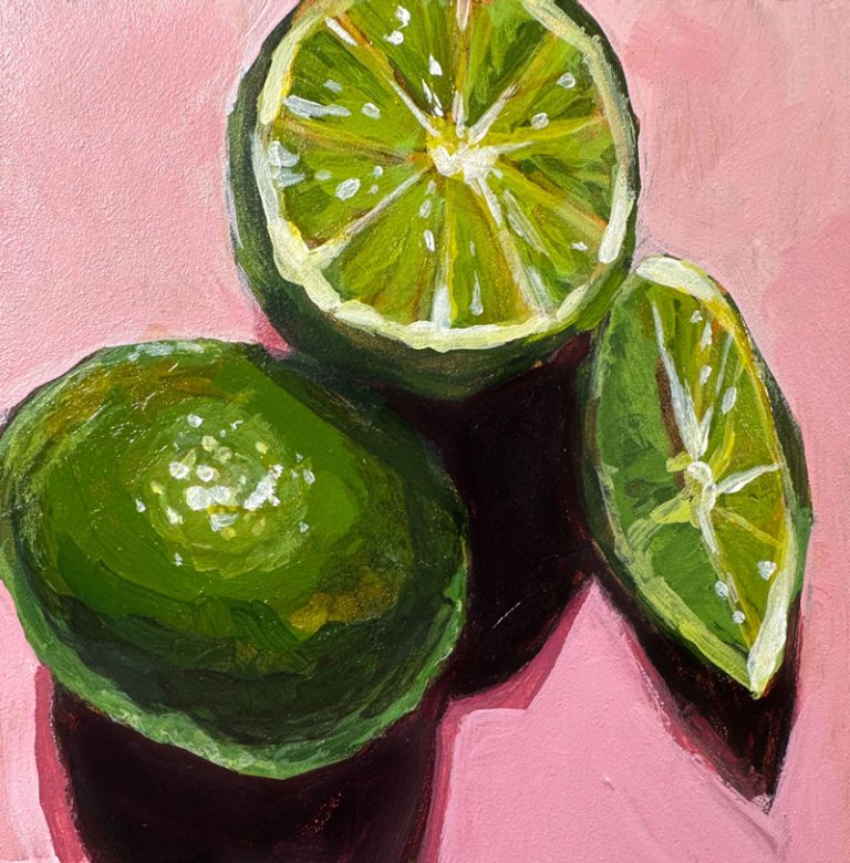 Acrylic Painting Lesson Limes