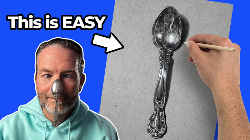 Drawing a Metal Spoon