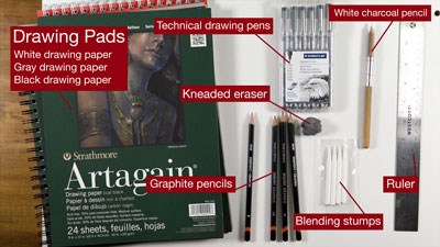 25 Days to Better Drawings - Materials and Mindset