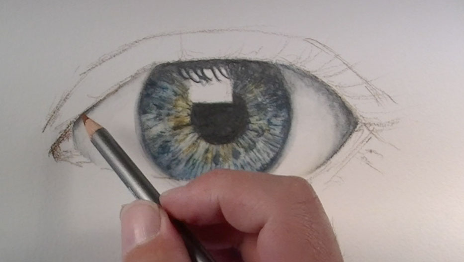 Drawing the areas around the eye
