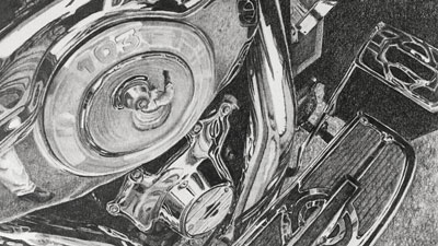 How to draw reflective surfaces with pencil