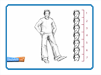 How to draw a person standing