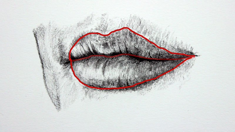 How to draw Lips with pencil sketch step by step - YouTube