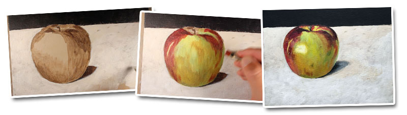 Basic Acrylic Painting Techniques How to Paint an Apple