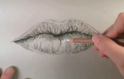 How To Draw A Realistic Mouth With Charcoal