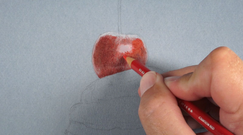 Drawing in the cherry
