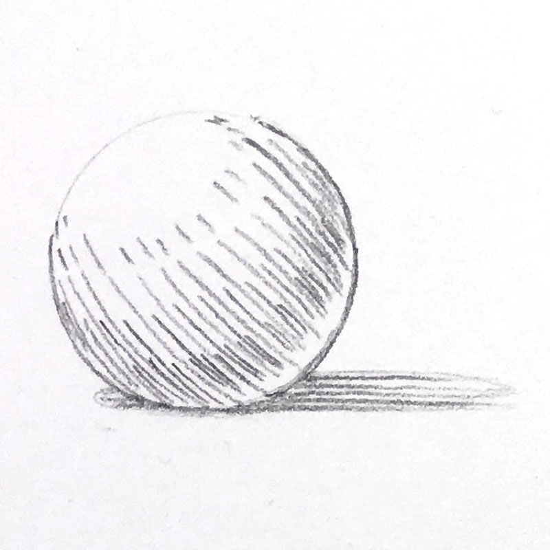 Hatching with pencils