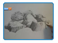 How to draw rocks