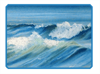 How to draw waves soft pastels