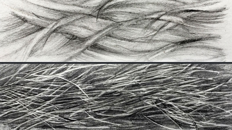 Pencil Drawing Hair Texture - pencildrawing2019