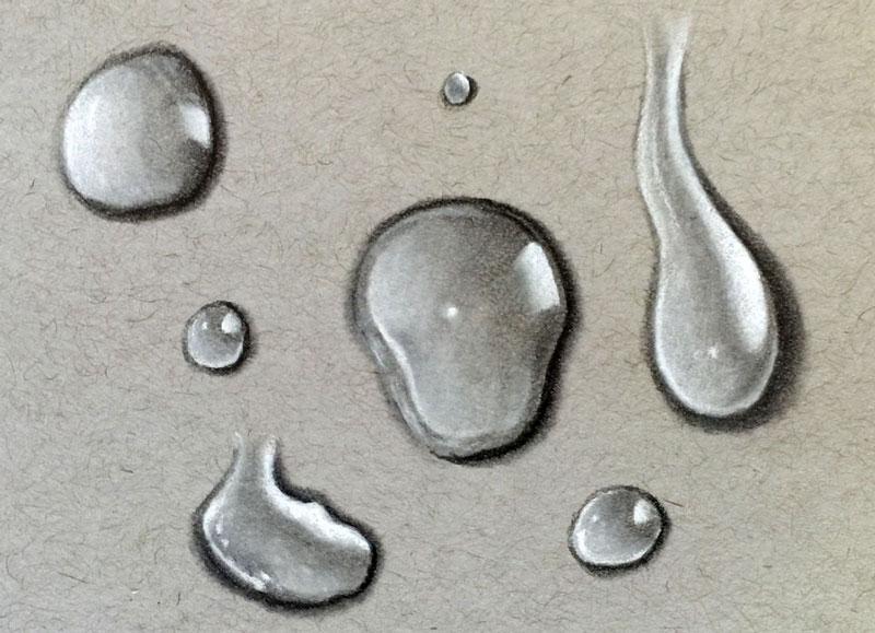 How to Draw Water Droplets