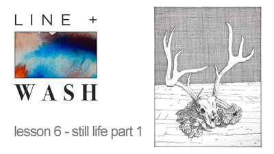 Pen and Ink still life lesson