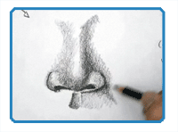 How to draw a nose