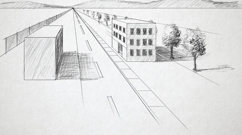 How to Draw 1 Point Perspective Line Illusions 