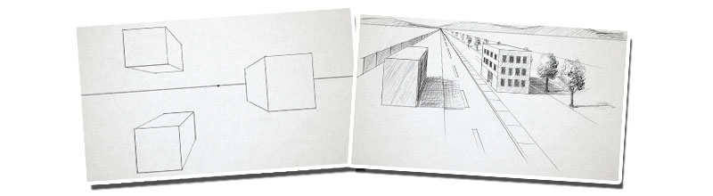 1 point perspective drawing ideas