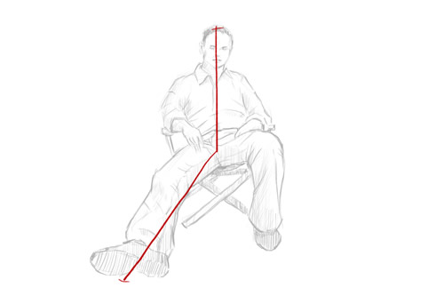 How to Draw a Seated Person - Seated Figure