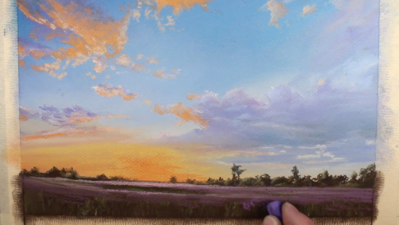Draw A Dramatic Sunset With Pastels