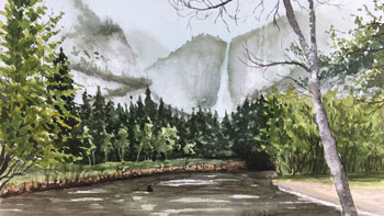 Watercolor Landscape Lesson Series