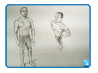 Time Lapse Foreshortening Figure Drawing