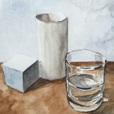 Duo Tone Watercolor Sketch