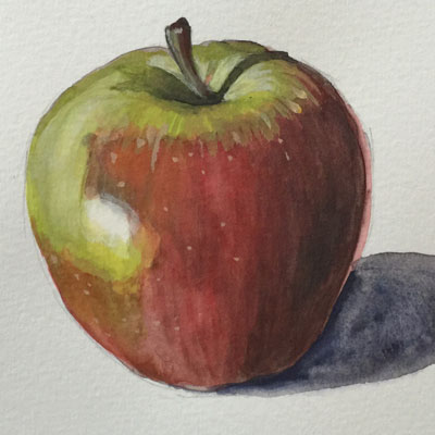 Gouache Apple