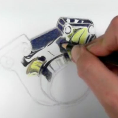 Metal Study Colored Pencils