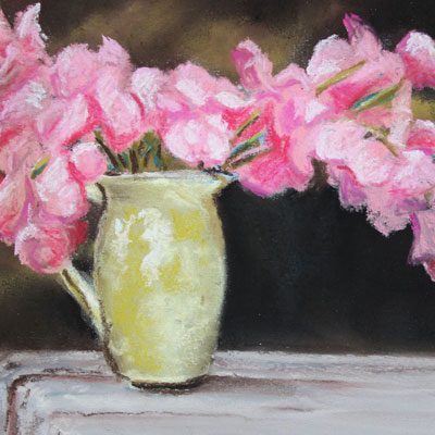 Pastel Sketch Flowers