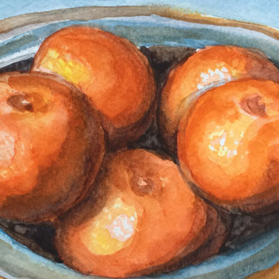 Watercolor Oranges
