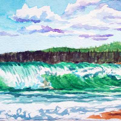 Watercolor Waves
