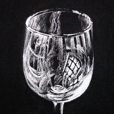 White Charcoal Glass