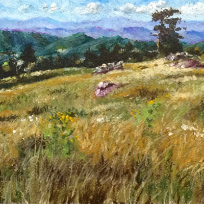 Oil Pastel Landscape Series