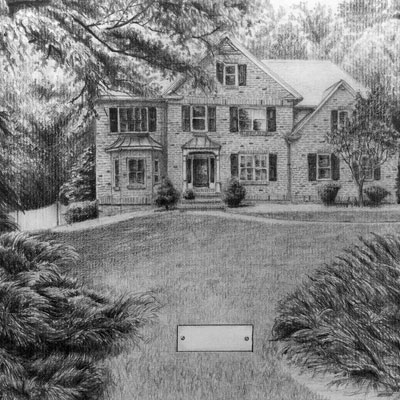 Graphite House Portrait Lesson