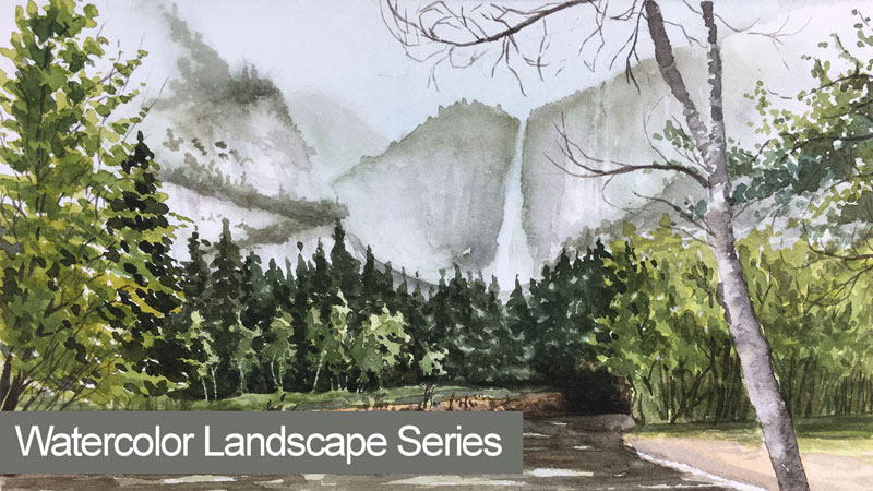 Watercolor Landscape Lesson Series