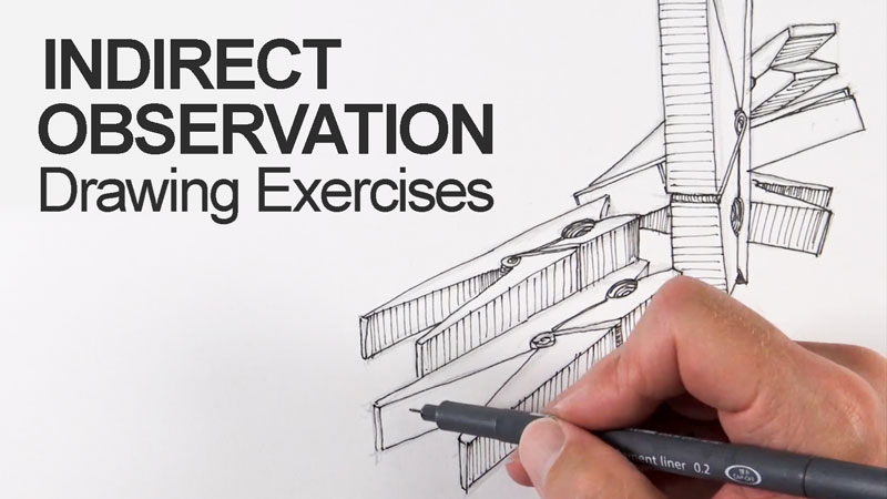 Indirect drawing exercises