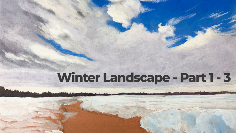 Winter Landscape with Acrylics Live Lesson Series