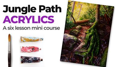 Jungle Path with Acrylics Course
