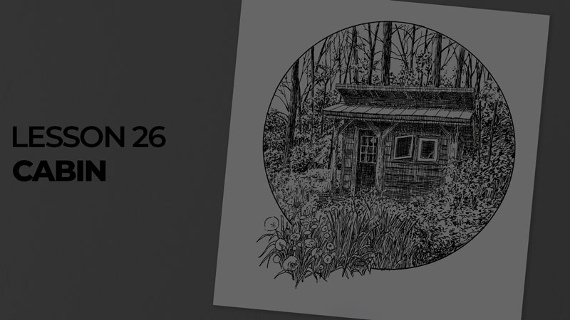 Subjects with ink - cabin