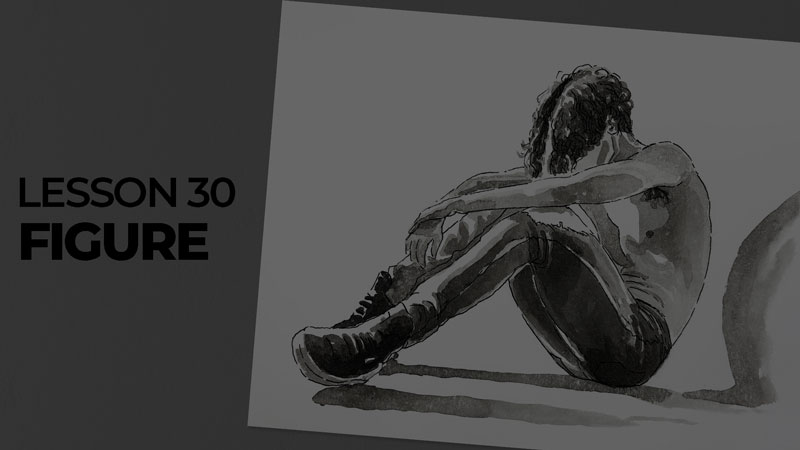 Subjects with ink - figure