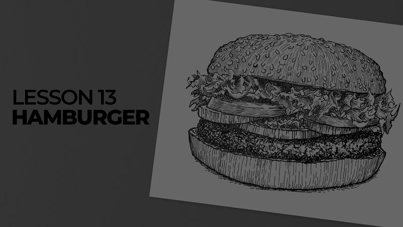 Subjects with ink - hamburger