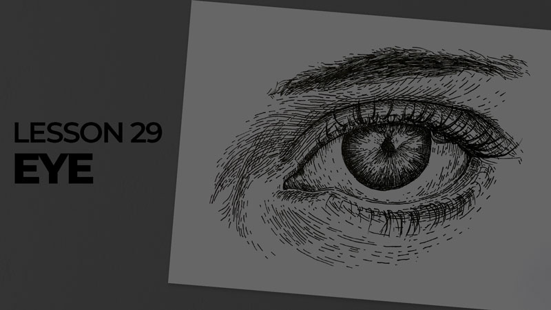 Subjects with ink - eye