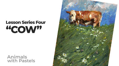 How to Draw a Cow with Oil Pastels