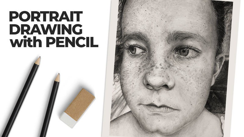 Portrait Drawing with Graphite Pencils