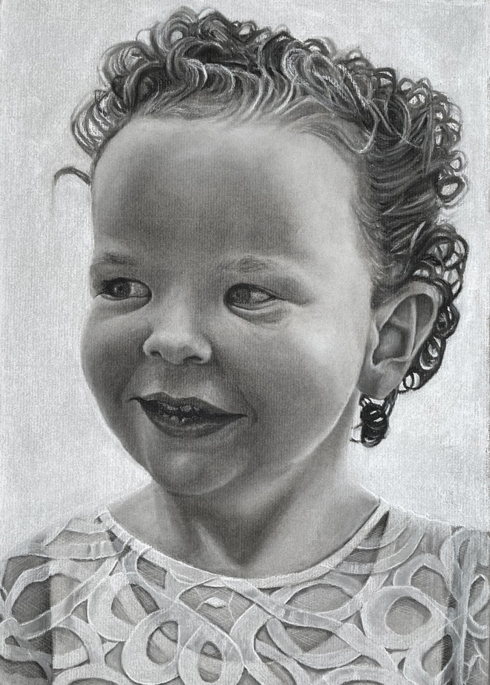 charcoal portrait drawing
