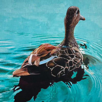 Duck with Acrylics