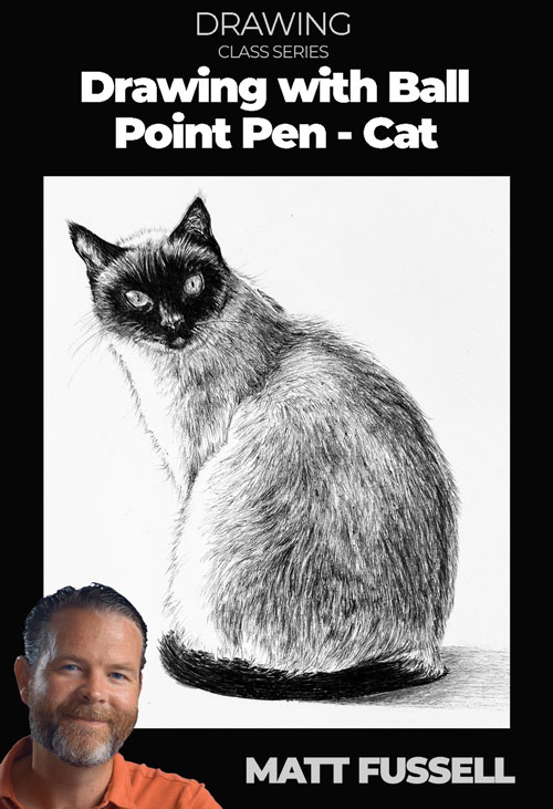 Cat with Ballpoint Pen Class