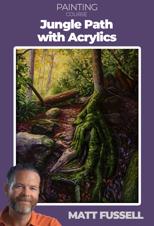 Jungle Path with Acrylics