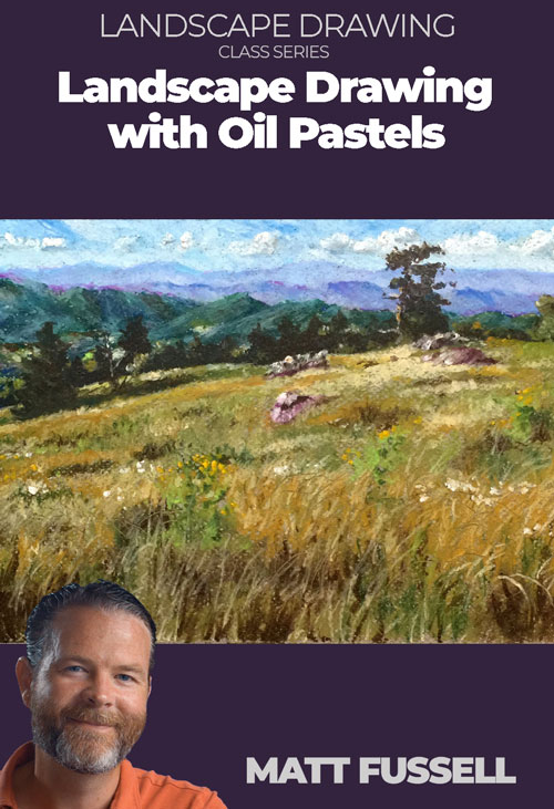 Oil Pastel Landscape Series