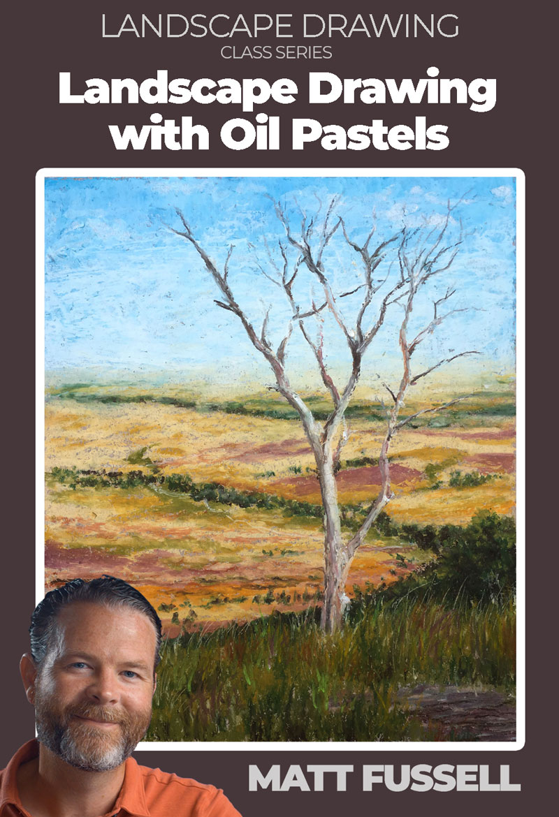 Oil Pastel Landscape Part 1