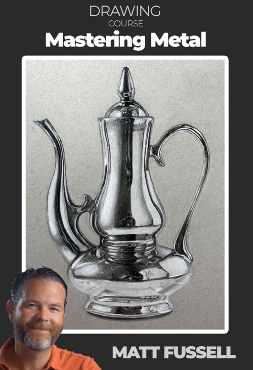 Matering Metal with Graphite and White Charcoal Course