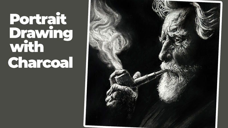 Portrait Drawing with Charcoal